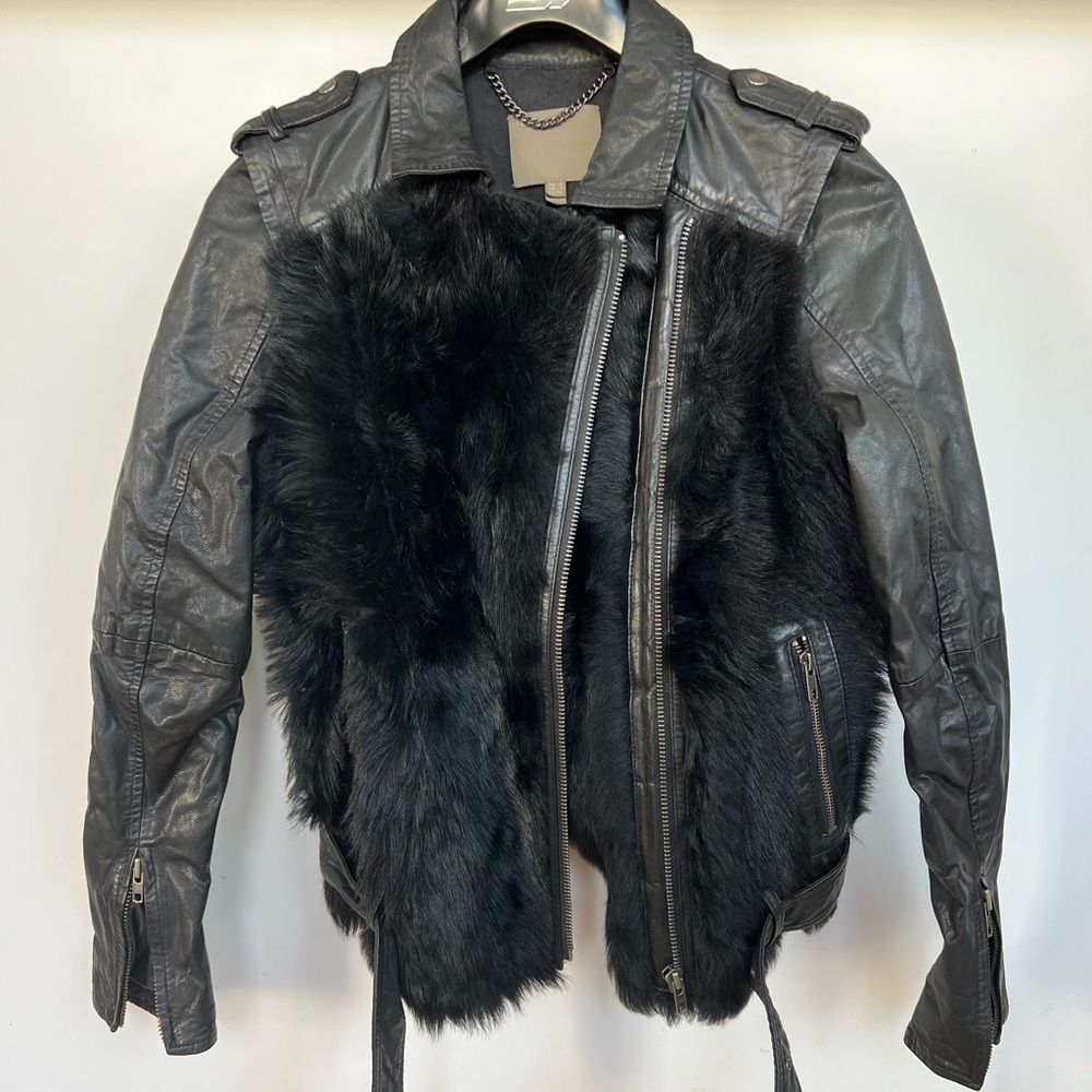 MUUBAA black leather jacket